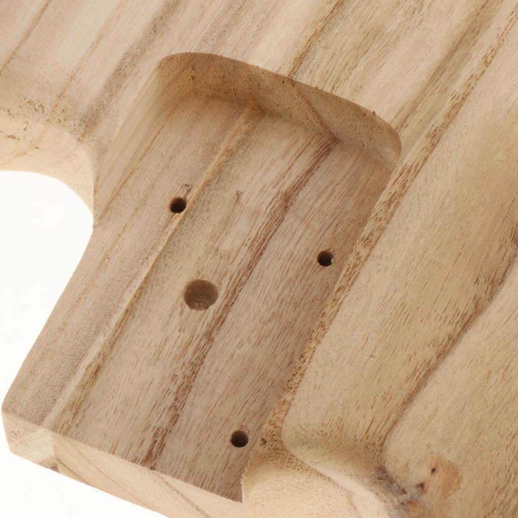 Bass Guitar Fretless - Onvoltooide basgitaarbody van esdoornhout, voorgeboord, doe-het-zelf