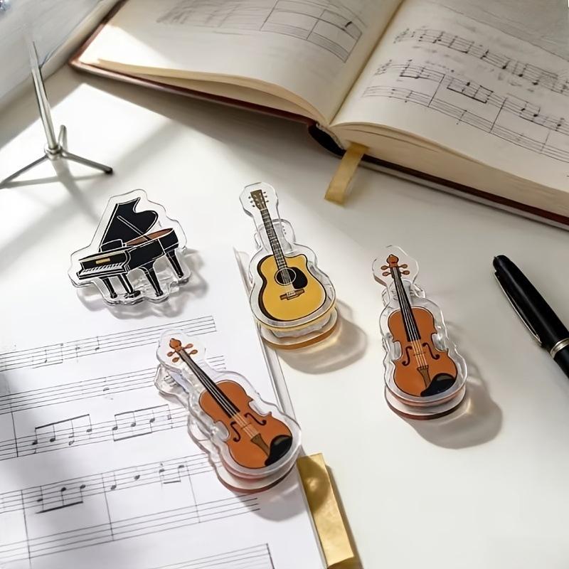 Musical Instrument Coloring Pages - 5 stuks muziekclip mini clip acryl