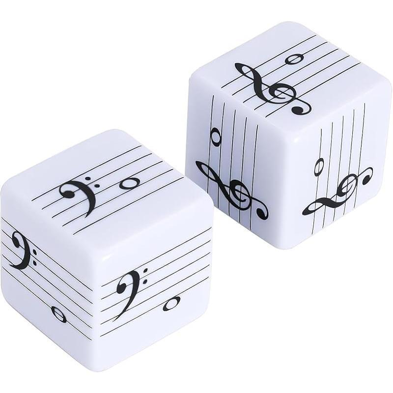 Musical Instrument Coloring Pages - Muzieknoten dobbelstenen voor het leren van