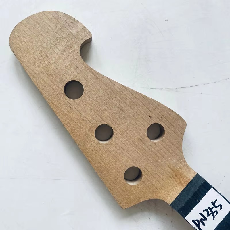 Bass Guitar Fretless - PN355 Geen logo Onafgewerkt Rechtshandig 4-snarige