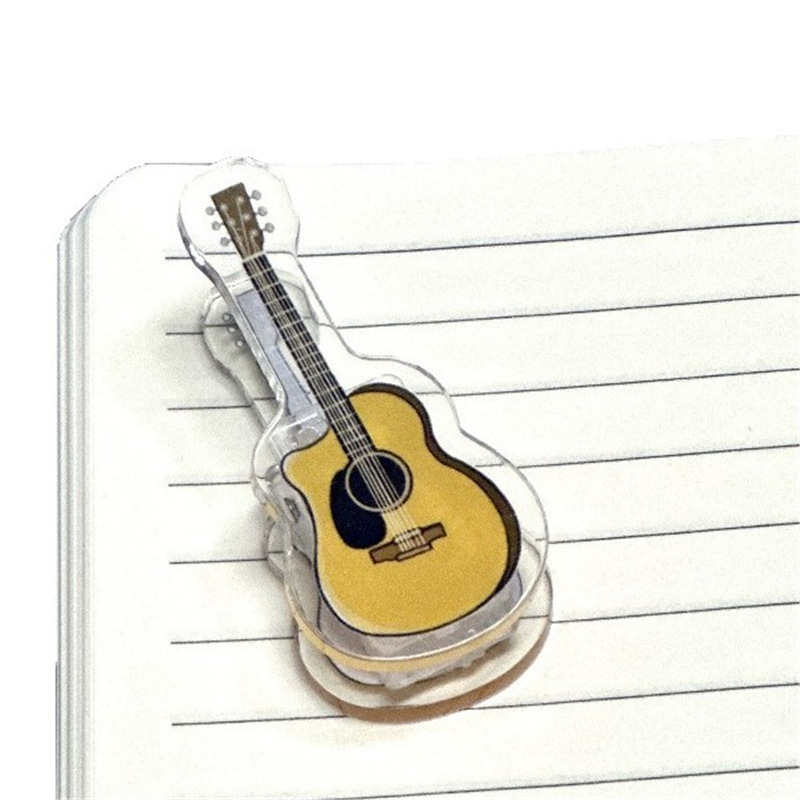 Musical Instrument Coloring Pages - 5 stuks mini-acryl muziekclip, veilige paginamarkering