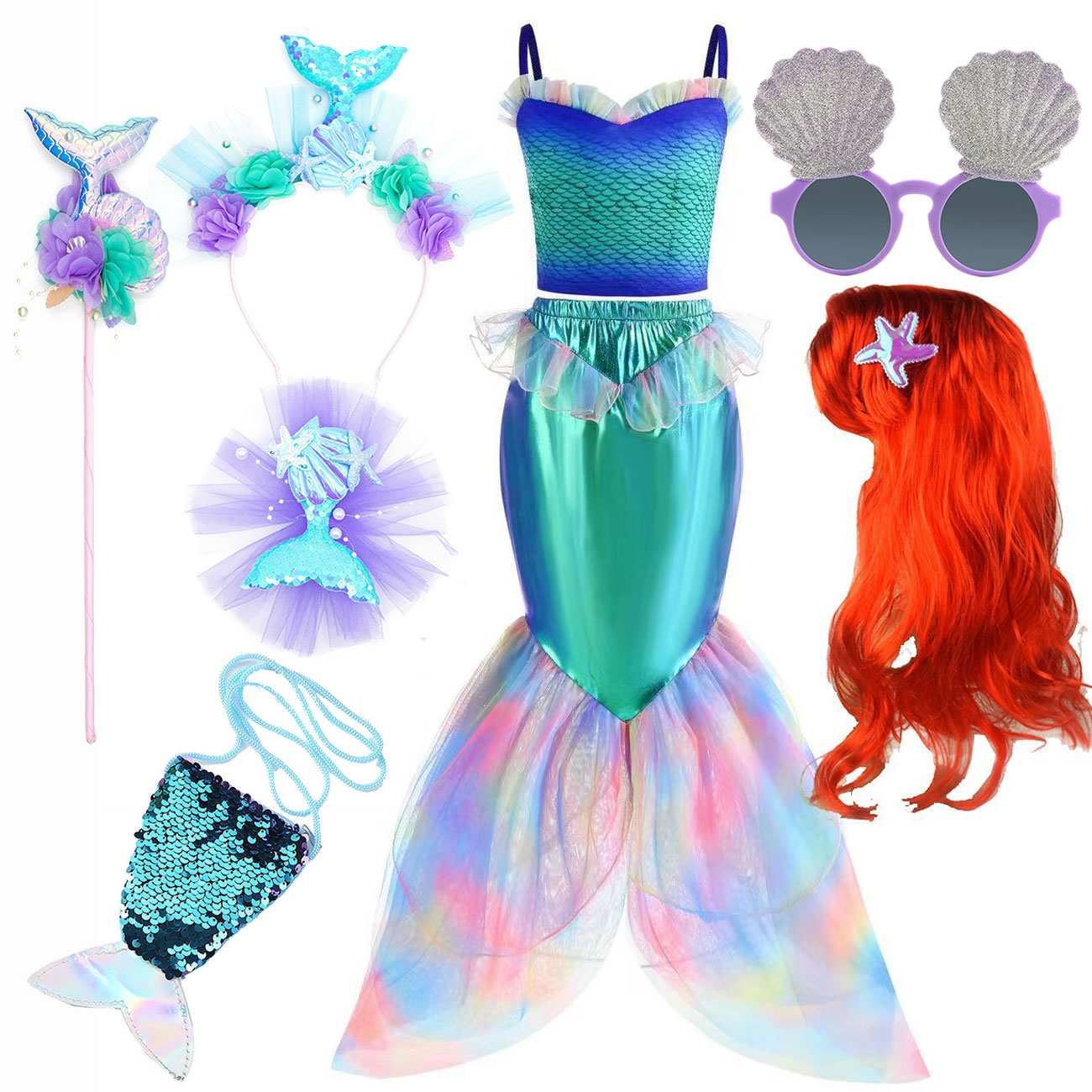 Musical Instrument Trombone - Disney Zeemeermin Verkleedkostuum Meisje Ariel Cosplay