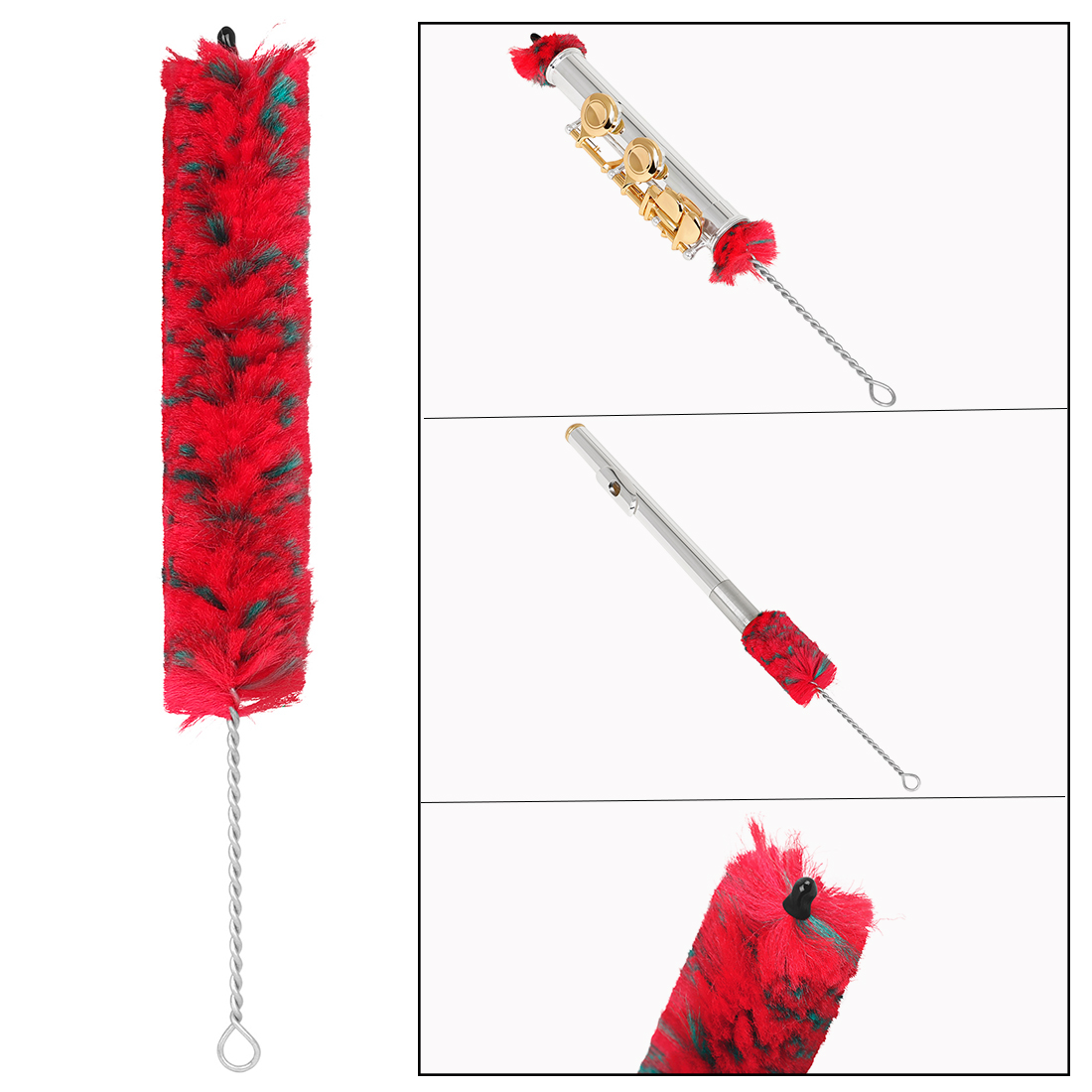 Musical Instrument Piccolo - Saxofoon/Clarinet/Fluit/Piccolo Reinigingsborstel Schoon De Rode en