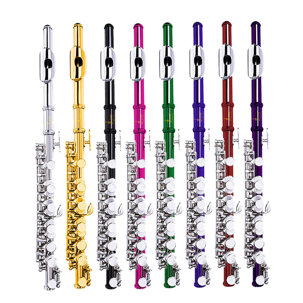 Musical Instrument Piccolo - Professionele C-toonsoort piccolo met vernikkeld lichaam,