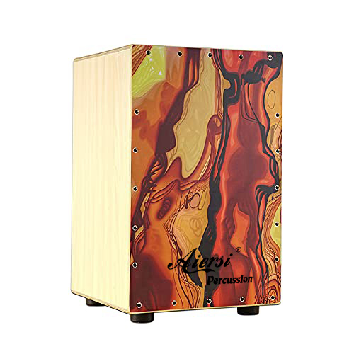 Musical Instrument Percussion - Houten handcajon-drumkit in kleur, percussie-instrument voor
