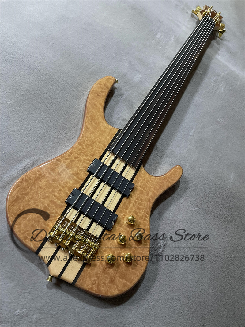 6-snarige basgitaar zonder fre - Bass Guitar Fretless recensie en prijs