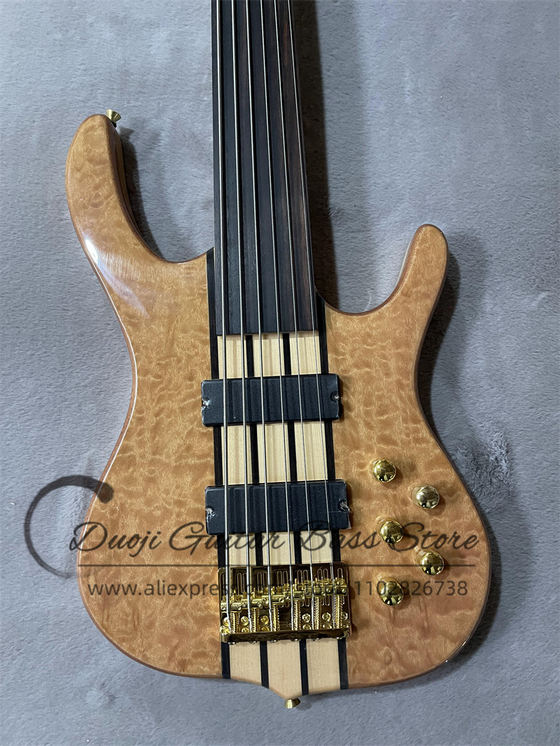6-snarige basgitaar zonder fre - Bass Guitar Fretless recensie en prijs