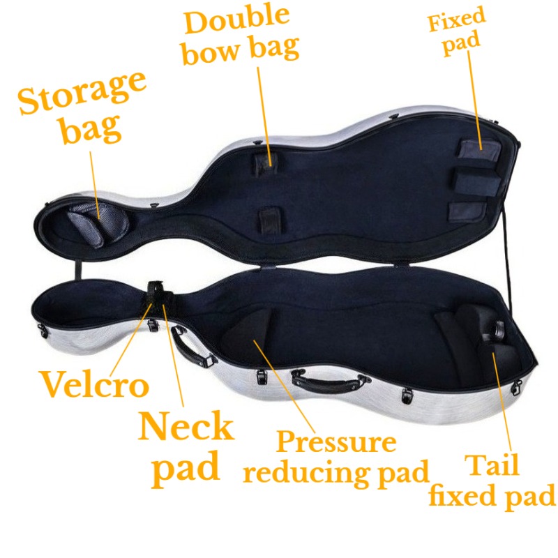 4/4 Koolstofvezel Cello Case K - Musical Instrument Dulcimer recensie en prijs