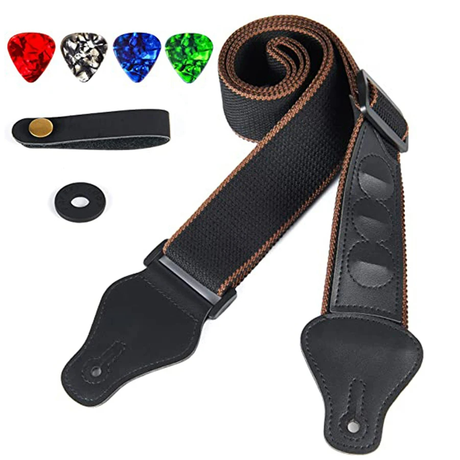 7 stks/set Gitaarband Zwart PU - Musical Instrument Dulcimer recensie en prijs