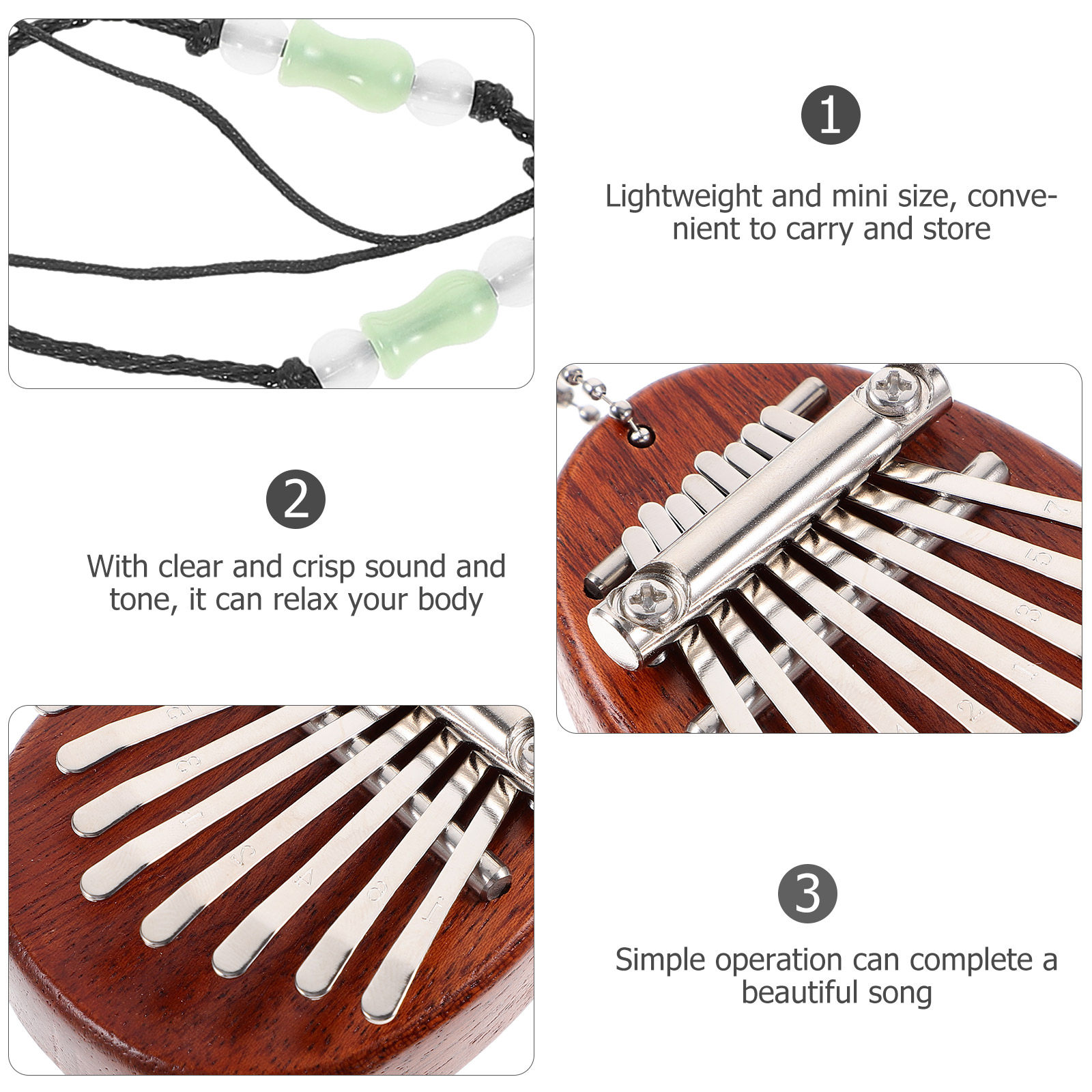 1Set Kalimba Mini 8 toetsen Du - Musical Instrument Percussion recensie en prijs