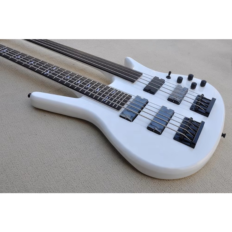 Dubbele hals 4+5 snaren elektr - Bass Guitar Fretless recensie en prijs
