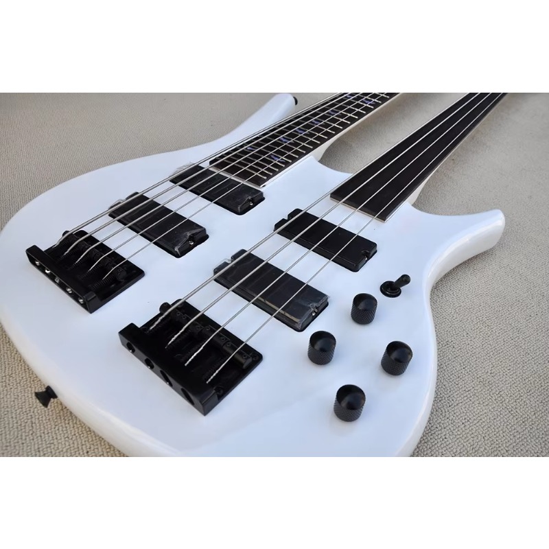 Dubbele hals 4+5 snaren elektr - Bass Guitar Fretless recensie en prijs