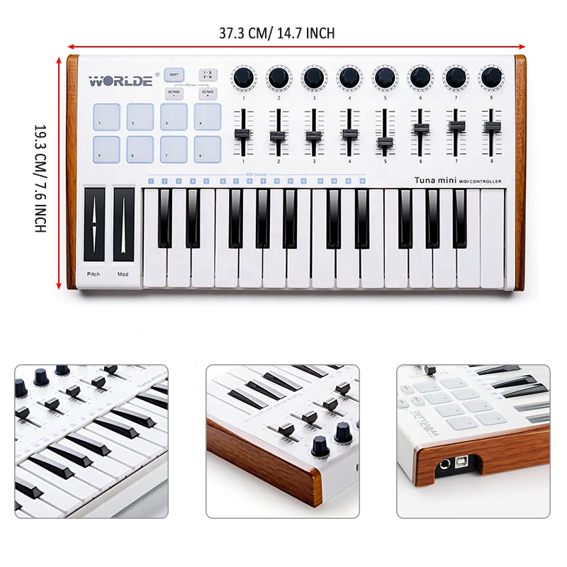 Merk 8 Encoders Faders USB MID - Musical Instrument Brands recensie en prijs