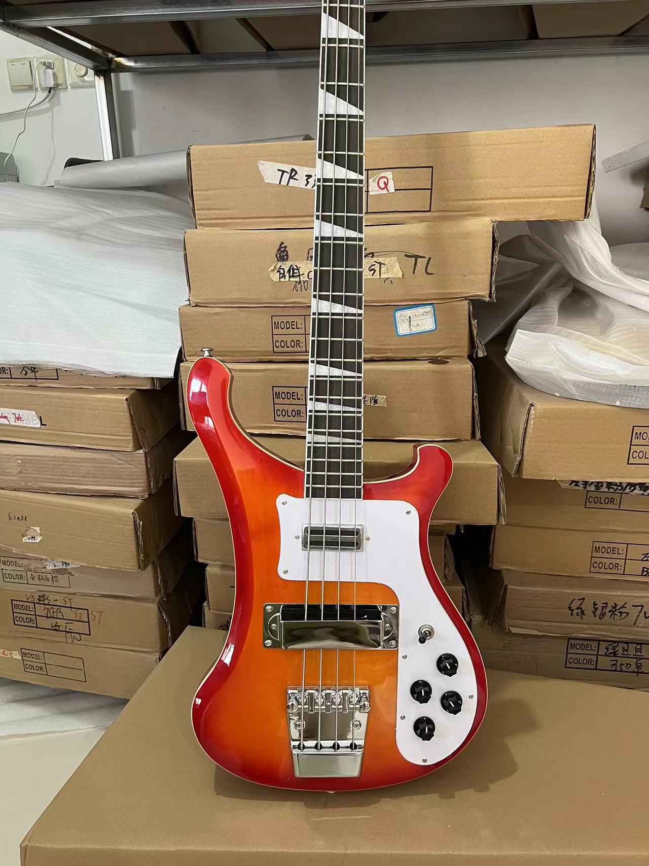 2026 nieuwe basgitaar, Cherry  - Bass Guitar Fretless recensie en prijs
