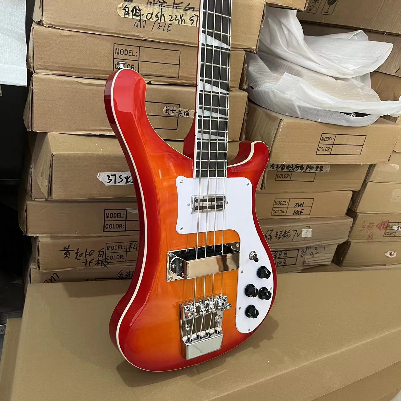 2026 nieuwe basgitaar, Cherry  - Bass Guitar Fretless recensie en prijs