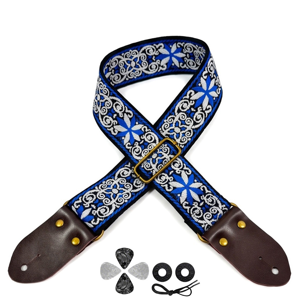Geborduurde print gitaarband v - Musical Instrument Dulcimer recensie en prijs